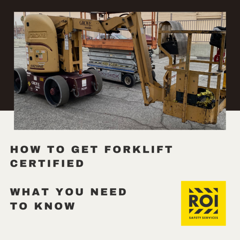 How to Get Forklift Certified ROI Safety Services