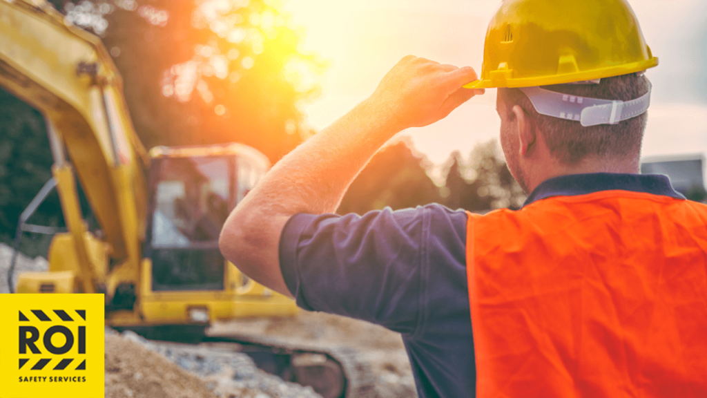 construction worker in the sun